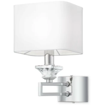 Image of Maytoni Lighting - Maytoni Classic - Ontario Classic Ontario Chrome Wall Lamp with Shade
