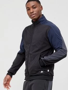 Image of adidas Future Icon Polar Fleece Track Top - Black, Size 2XL, Men