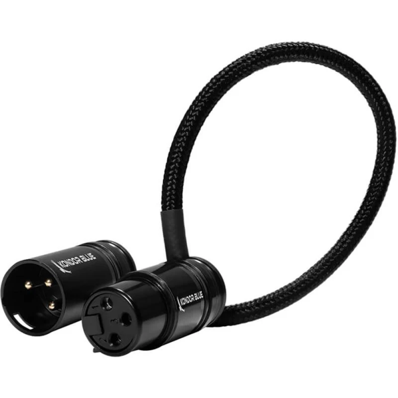 Image of Kondor Blue Dual Male XLR To Female XLR Audio Y Splitter Cable