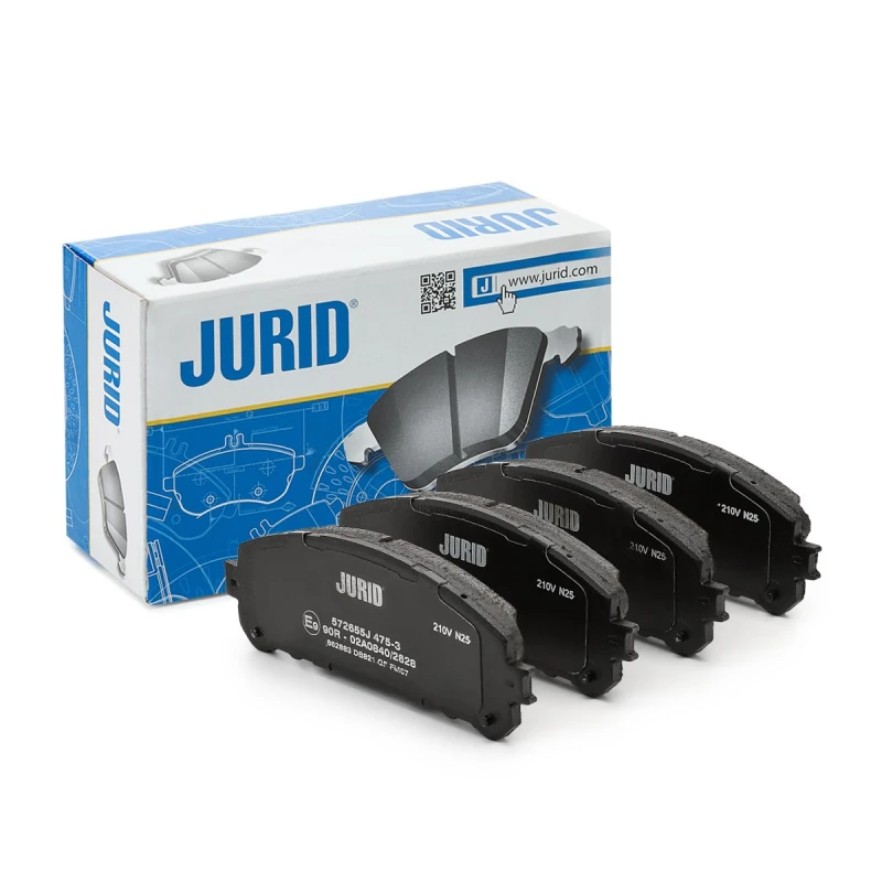 Image of JURID 572655J Brake pad set not prepared for wear warning indicator, without accessories Brake Pad Set,disc brake (402)