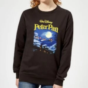 Image of Disney Peter Pan Cover Womens Sweatshirt - Black