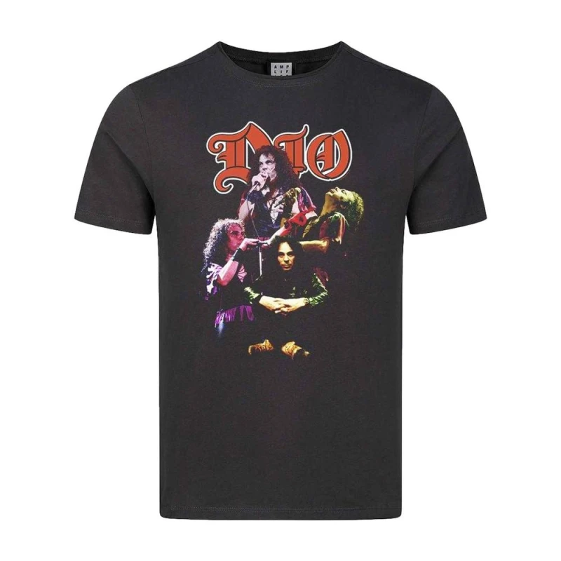 Image of Amplified Mens Collage T-Shirt in Charcoal Size: Large Charcoal Male L