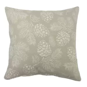 Image of Irwin Woodland Cushion Stone / 45 x 45cm / Cover Only