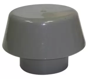Image of Floplast Grey Push-Fit Waste Pipe Cowl, (Dia)110mm