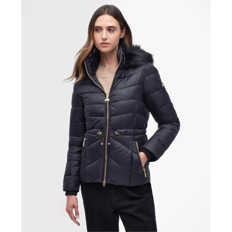 Image of Barbour International Island Quilted Jacket - Black 12