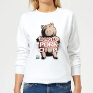 Toy Story Kung Fu Pork Chop Womens Sweatshirt - White - XS