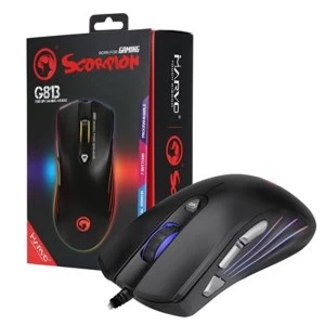 image of Marvo Scorpion G813 USB RGB LED Black Programmable Gaming Mouse