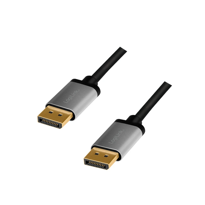 Image of LogiLink CDA0101 DisplayPort cable 2m Black. Grey