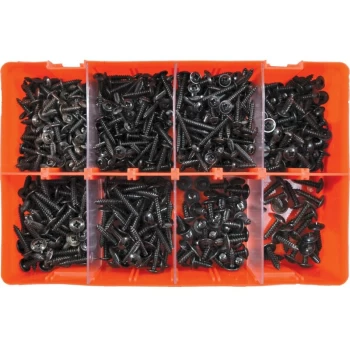 Image of Self Tappers Pozi Black Flange Imp. Kit - Kennedy