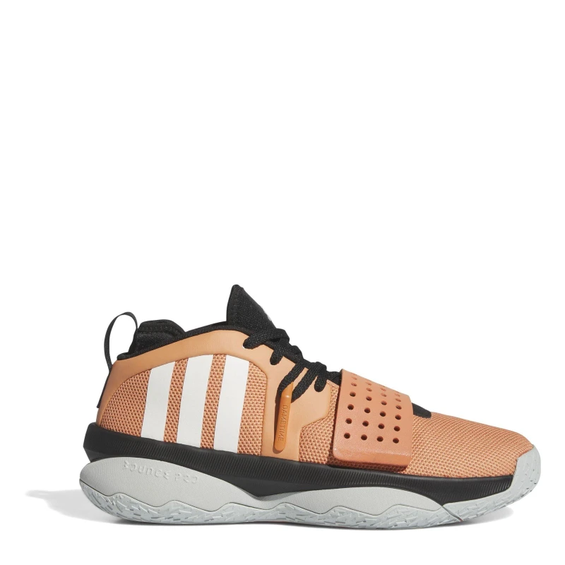 Image of adidas Dame 8 Extply Basketball Trainers Mens Hazy Copper/Off male 8 (42)