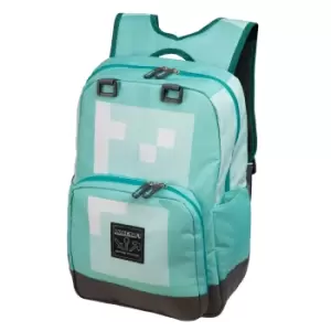 Image of Minecraft Official Childrens / Kids Diamond Armour Large School Backpack (One Size) (Blue)