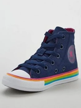 image of Converse Chuck Taylor All Star Hi Junior Trainer - Navy/White, Size 12