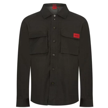 Image of Hugo Boss Endrico Overshirt Charcoal Size L Men