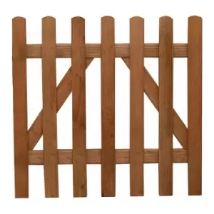 3ft High Forest Contemporary Pale Gate - Natural Timber - main image