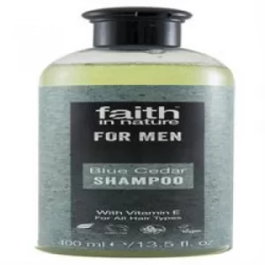 Image of Faith in Nature Faith For Men Blue Cedar Shampoo 400ml