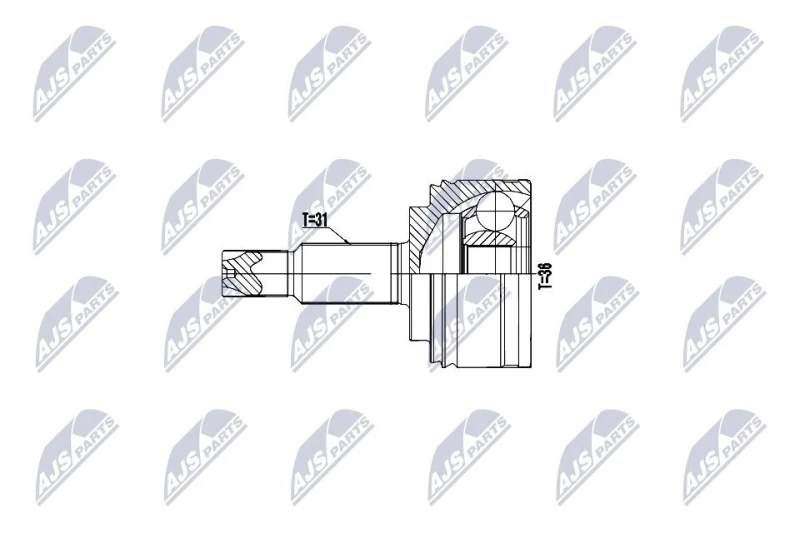 Image of NTY CV joint kit NTY NPZ-RE-065