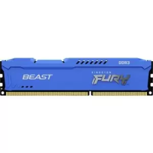 Image of Kingston FURY Beast PC RAM card DDR3 8GB 1 x 8GB 1600 MHz 240-pin DIMM CL10 KF316C10B/8
