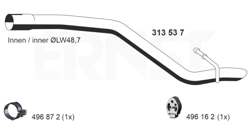 Image of Exhaust Pipe ERNST 313537