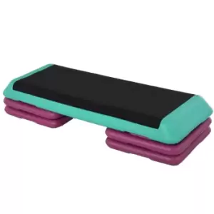 Image of Homcom 3-level Aerobic Stepper Exercise Platform Non-slip Top Compact Work Out