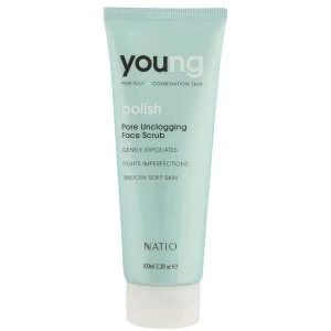 image of Natio Young Pore Unclogging Face Scrub (100ml)