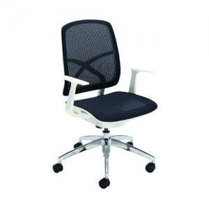 Image of First Soho Task Chair Black MeshWhite CH0799