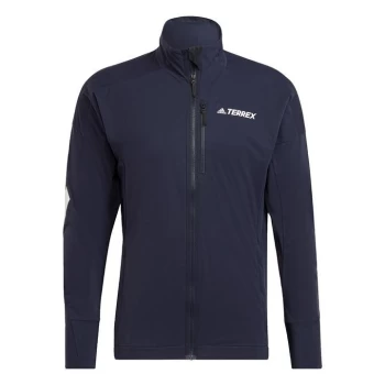Image of adidas Terrex Xperior Cross-Country Ski Soft Shell Jacket - Legend Ink