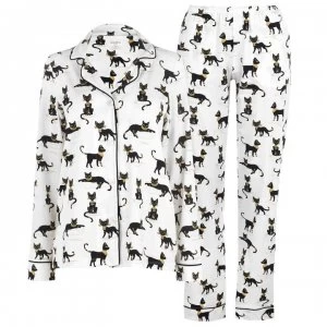 Image of Bedhead Cario Kitten Long Sleeve Pyjama Set - Cairo Kitten