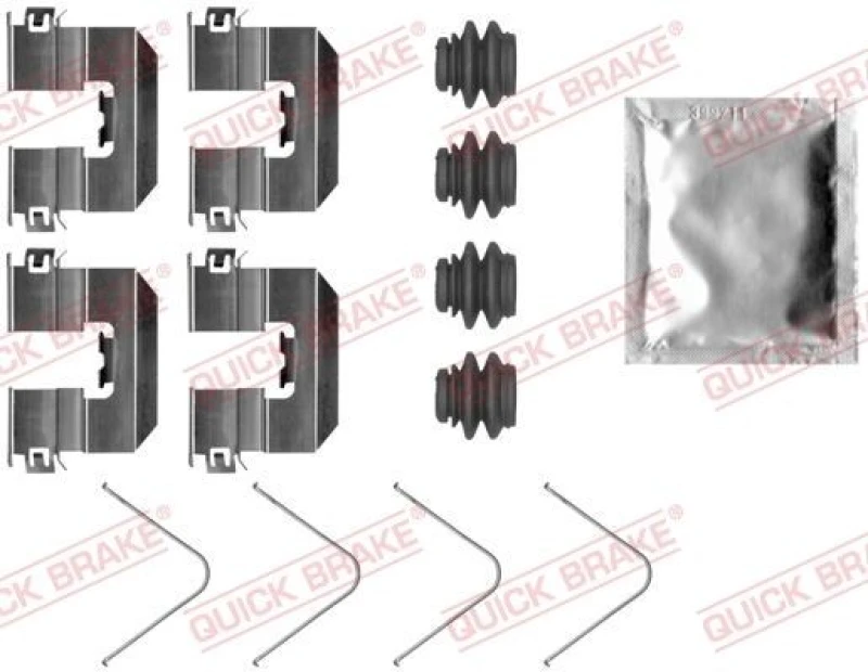 Image of QUICK BRAKE Brake pad fitting kit QUICK BRAKE 109-0095