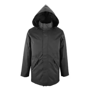 Image of SOLS Unisex Adults Robyn Padded Jacket (L) (Charcoal)