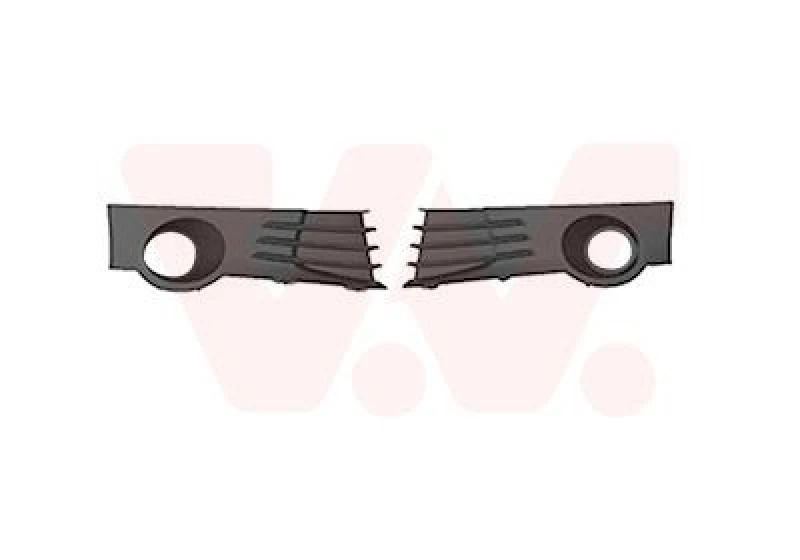 Image of VAN WEZEL Trim / Protective Strip Set, bumper VAN WEZEL 1728583