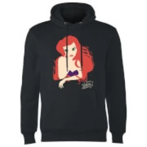 image of Disney Princess Colour Silhouette Ariel Hoodie - Black - XXL