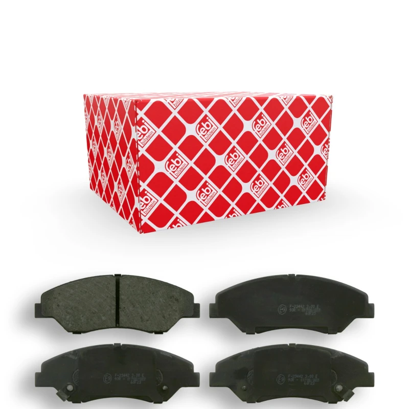 Image of FEBI BILSTEIN 16557 Brake pad set Front Axle, with acoustic wear warning Brake Pad Set,disc brake (402)
