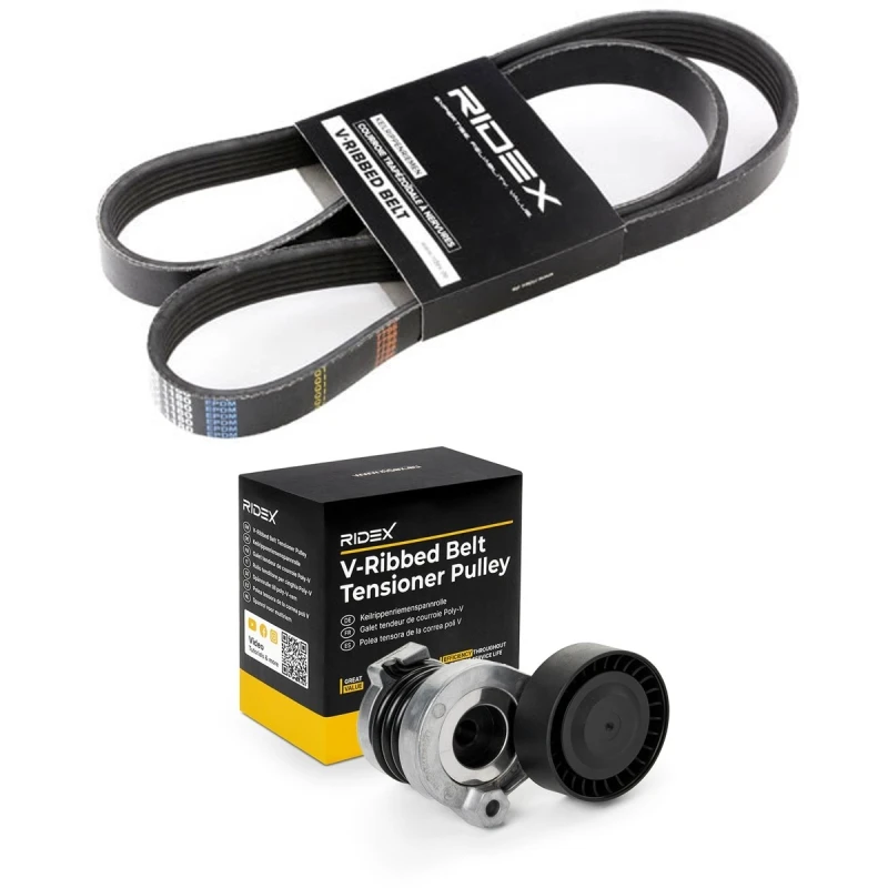 Image of RIDEX 542R1211 V-ribbed belt set V-Ribbed Belt Set (542)