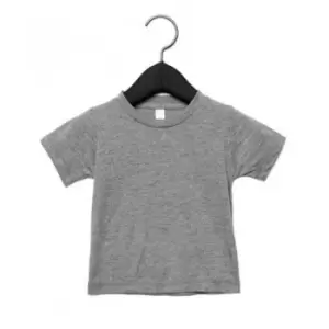 image of Bella + Canvas Baby Tri-Blend T-Shirt (3-6 Months) (Grey Triblend)