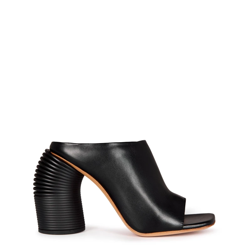 Image of Off White Womens Slinky High Heel Mules Black female 2 (35)