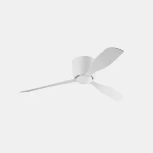 Image of Bora 3 Blade 123.8cm Ceiling Fan with LED Light White Large