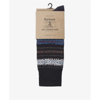 Image of Barbour Boyd Sock - Navy Mix NY51
