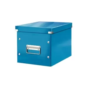 image of Leitz WOW Click & Store Cube Medium Storage Box, Blue