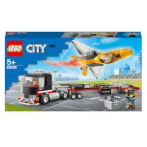 image of LEGO City Great Vehicles: Airshow Jet Transporter (60289)