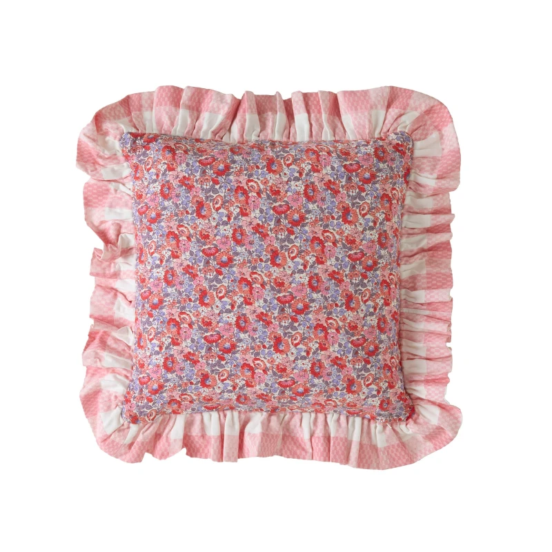 Image of Cath Kidston Ditsy Archive Filled Cushion 45cm x 45cm Pink