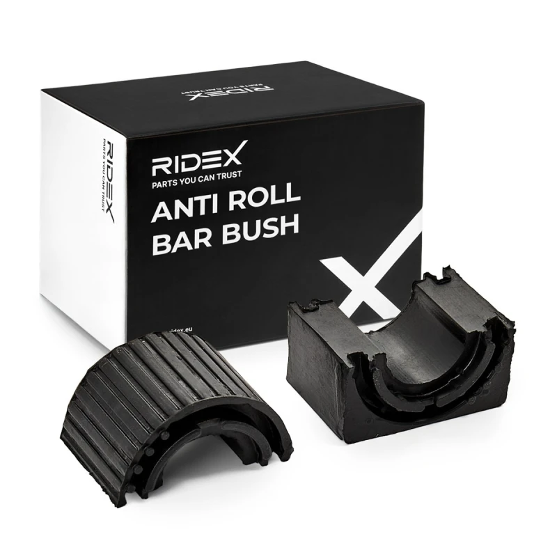 Image of RIDEX 1334A0209 Stabilizer Bushes Front Axle, Rubber Mount Anti-roll Bar Bush Kit (1334)