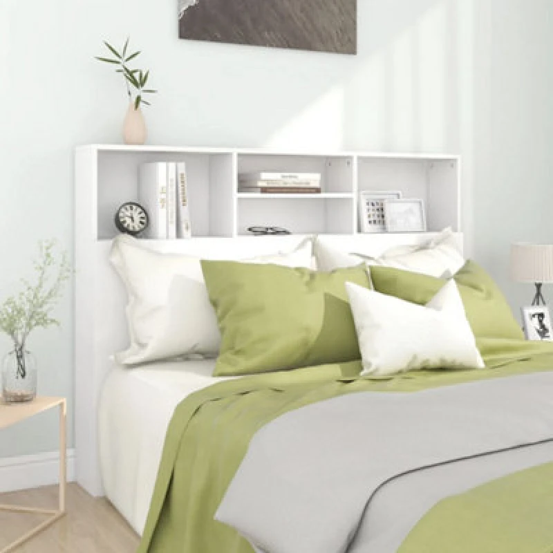 Image of VIDAXL Headboard Cabinet White 140x19x103.5cm Vidaxl 8720286966549
