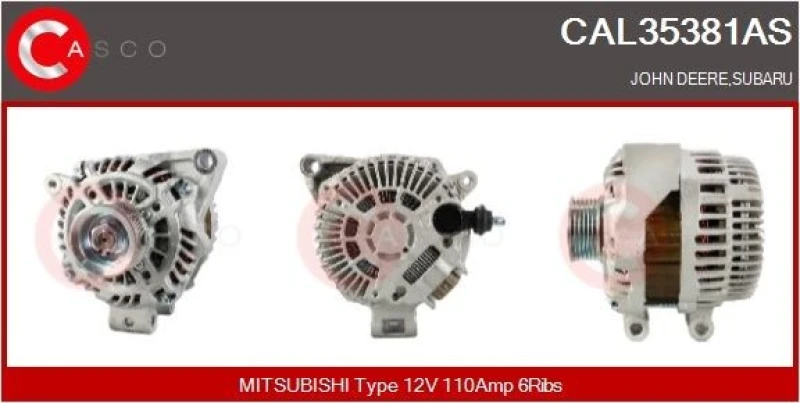 Image of CASCO Alternator CASCO CAL35381AS