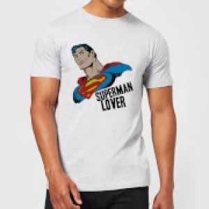 Image of DC Comics Superman Lover T-Shirt - Grey - L - Black