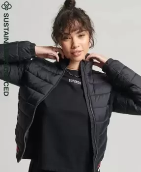 Image of Superdry Womens Fuji Bomber Jacket Black - Size: 10