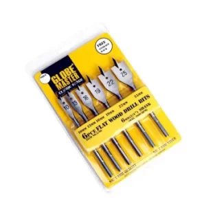 Image of Globemaster Flat Wood Drill Bit Set 6pce