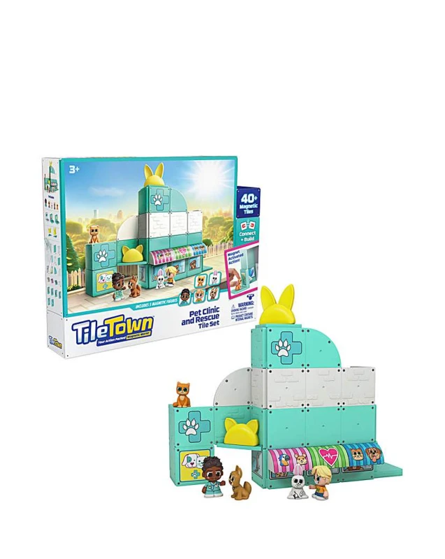 Image of Tile Town Tile Town Pet Clinic & Rescue Tile Set Male TL37201