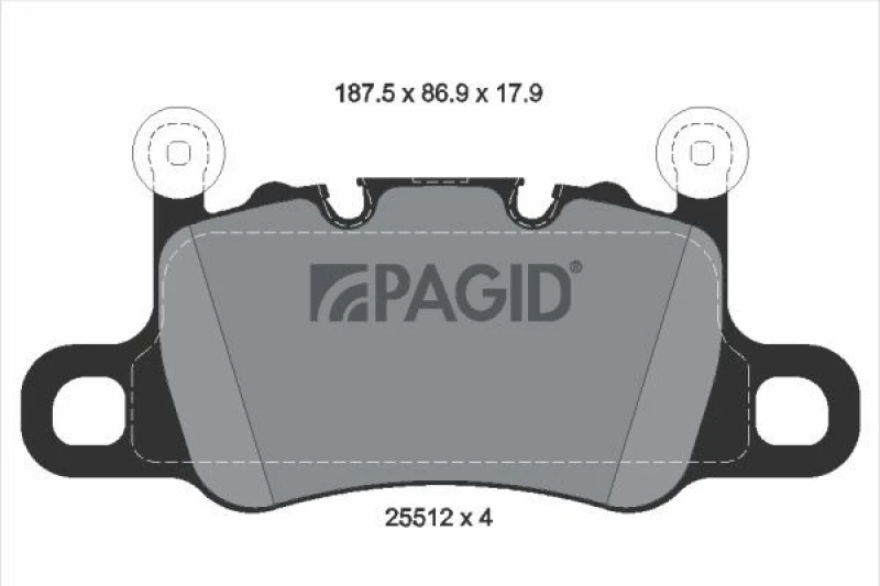 Image of Brake pad set PAGID T2316N