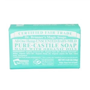 Image of Dr Bronneramp39s Magic soap All One Hemp Unscented baby mild 140 g