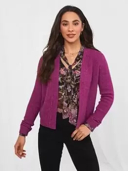 Joe Browns Joe Browns Vintage Valerie Cardigan -violet, Purple, Size 8, Women